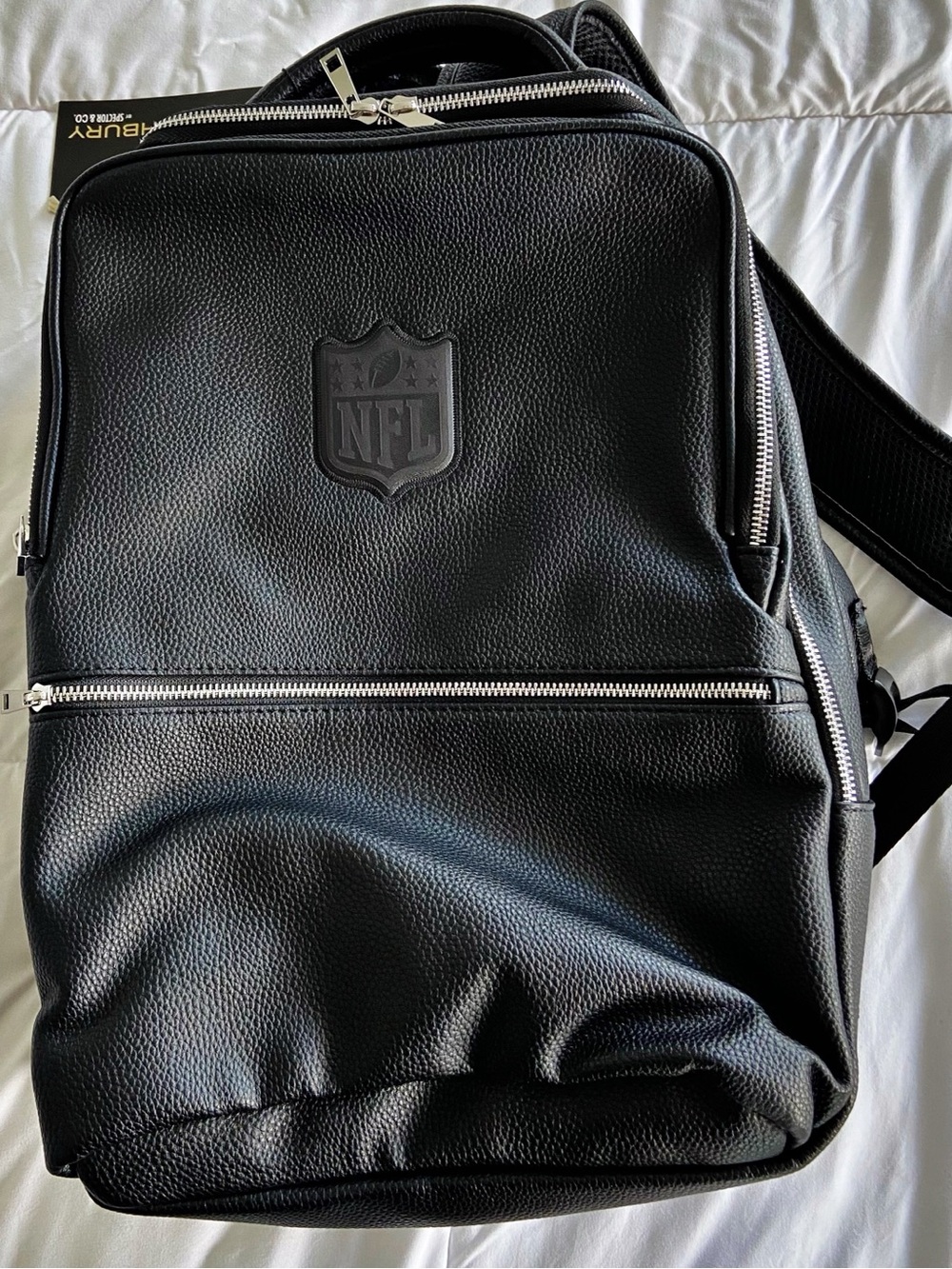 Ashbury NFL Leather Backpack Laptop Travel Bag New with tags